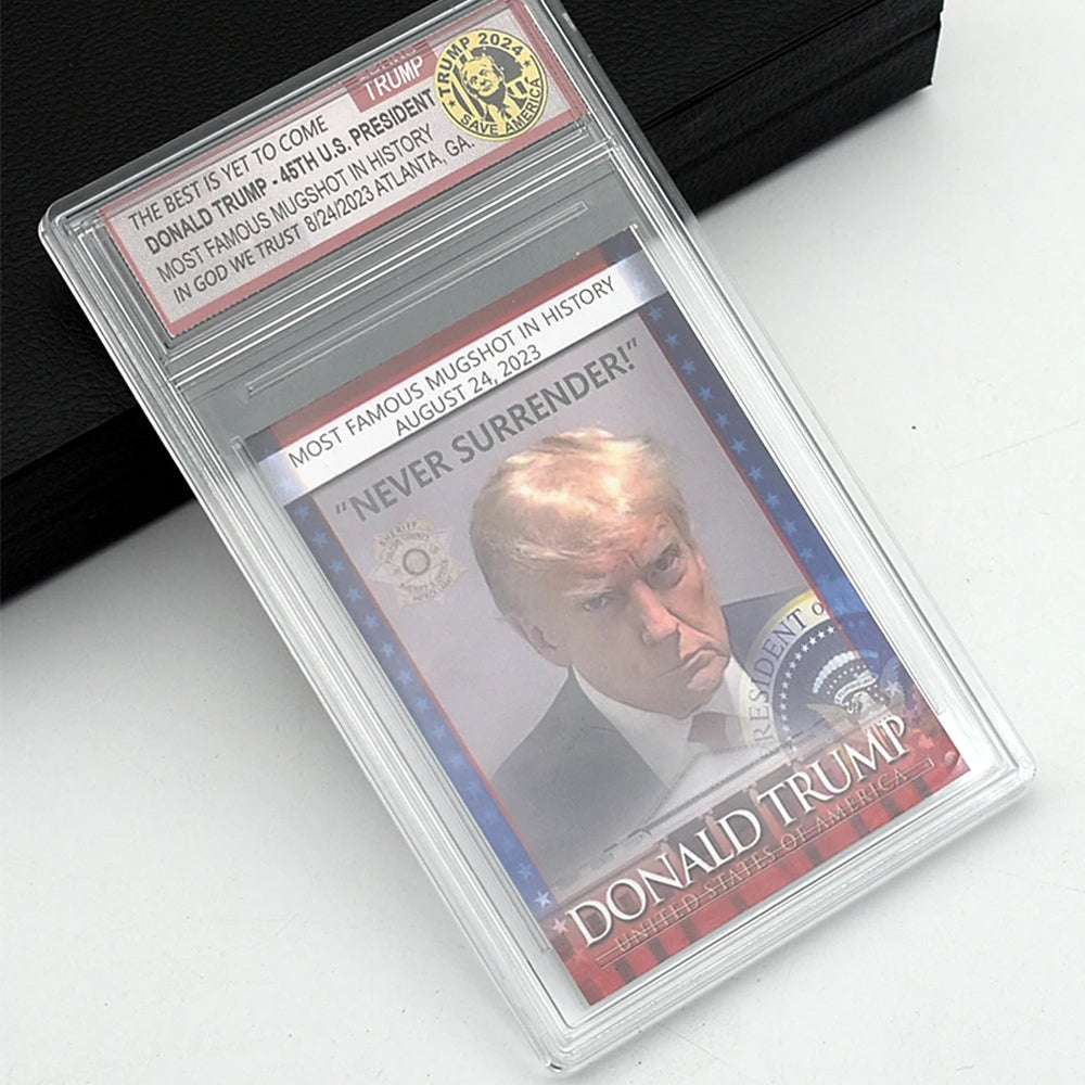 Trump Mugshot Collector Trading Card - Patriots Prestige