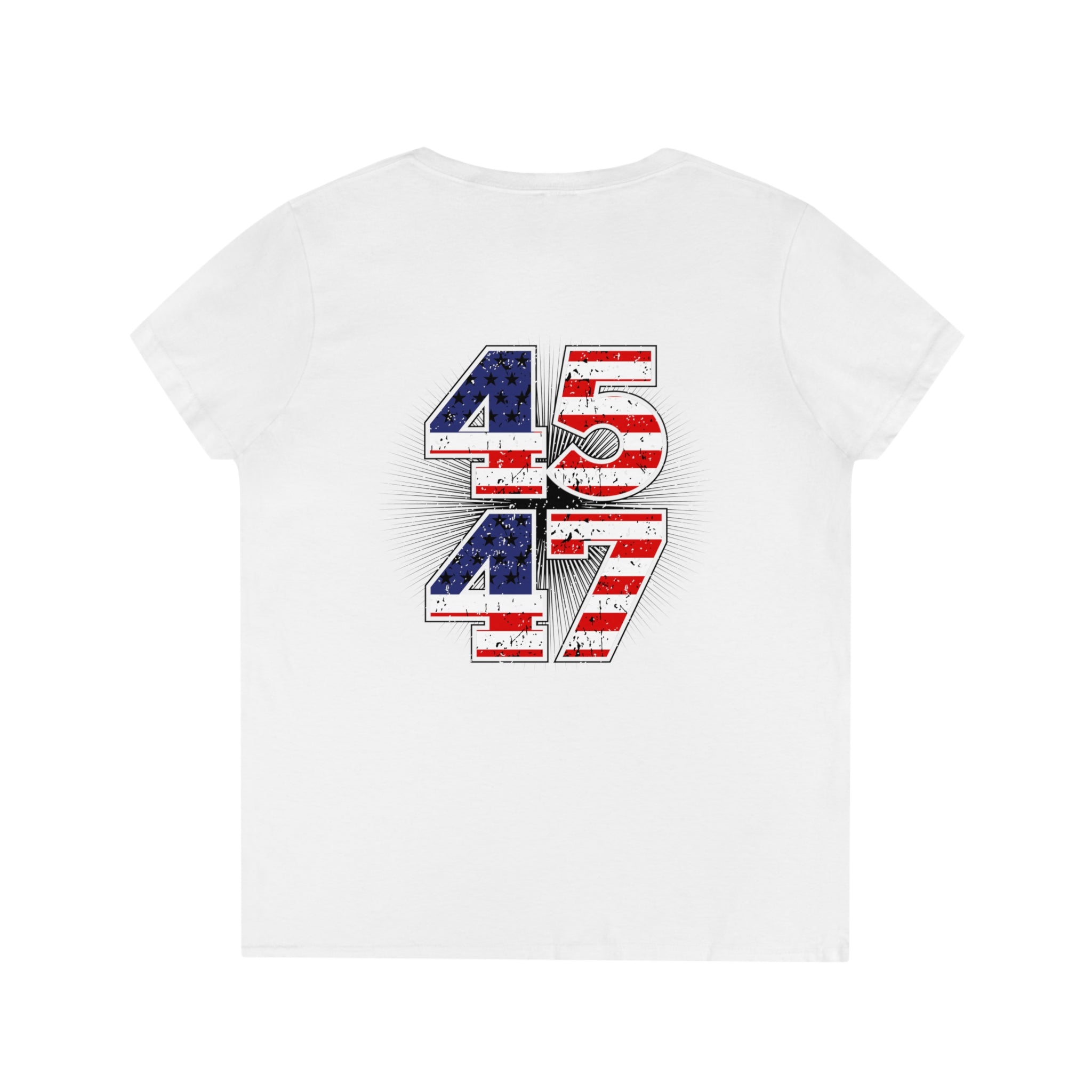 MAGA 45-47 V-Neck T-Shirt - Patriots Prestige