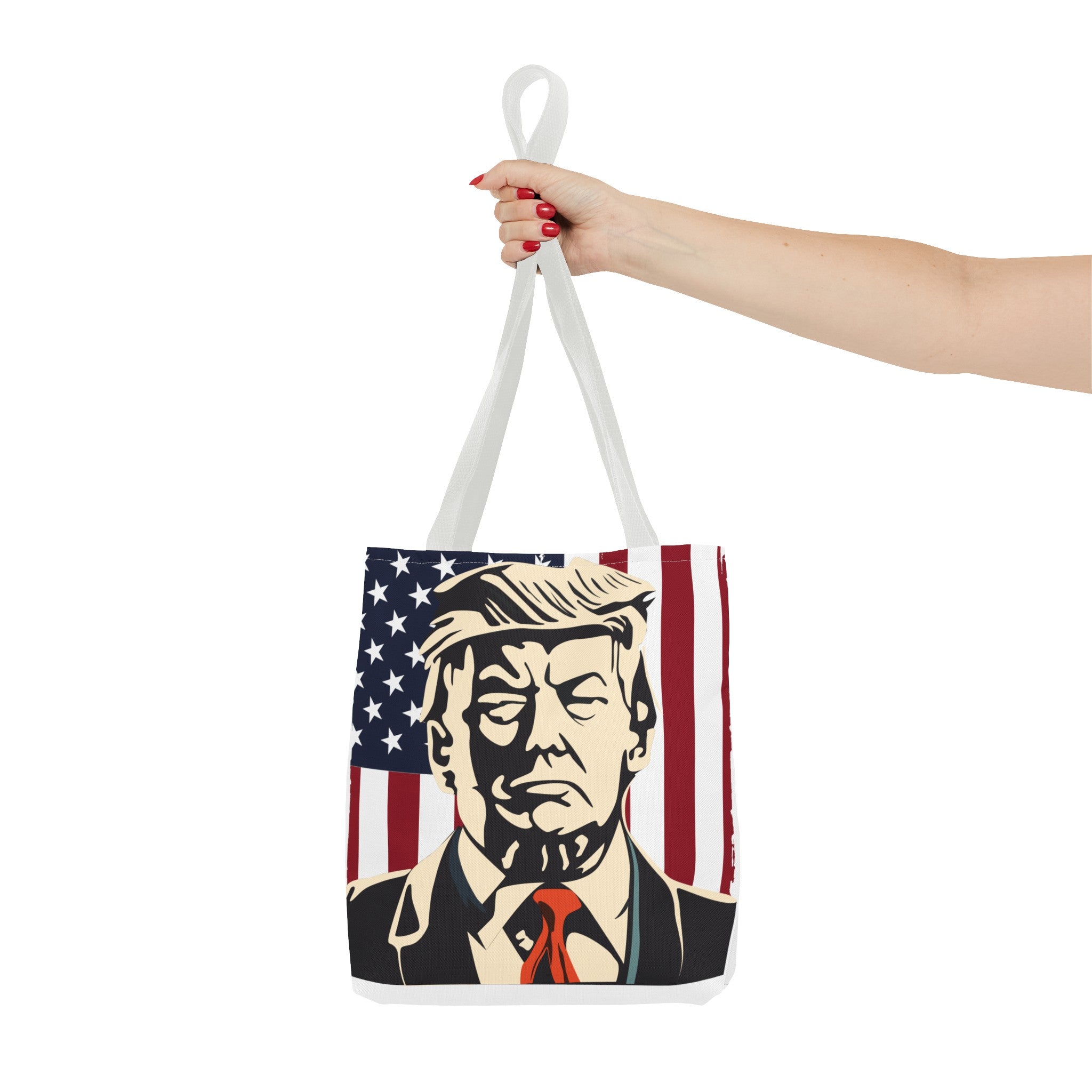 Donald Trump 2024 AOP Tote Bag - Patriots Prestige