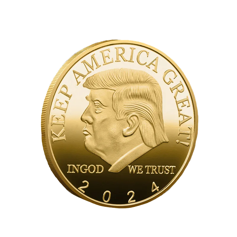 Trump 2024 Gold Coin - Patriots Prestige