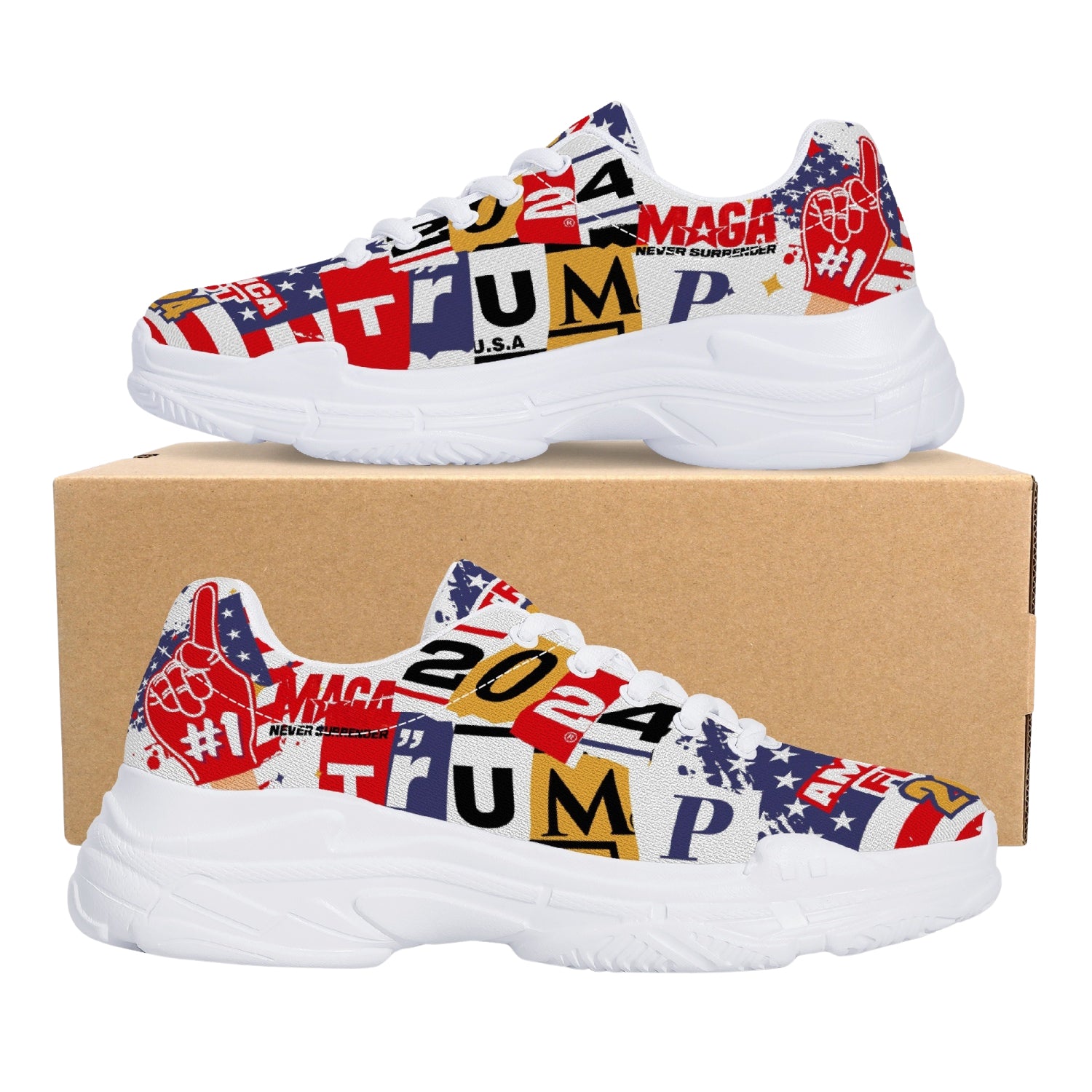 MAGA Trump 2024 Sneakers - Patriots Prestige