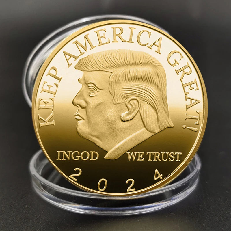 Trump 2024 Gold Coin - Patriots Prestige