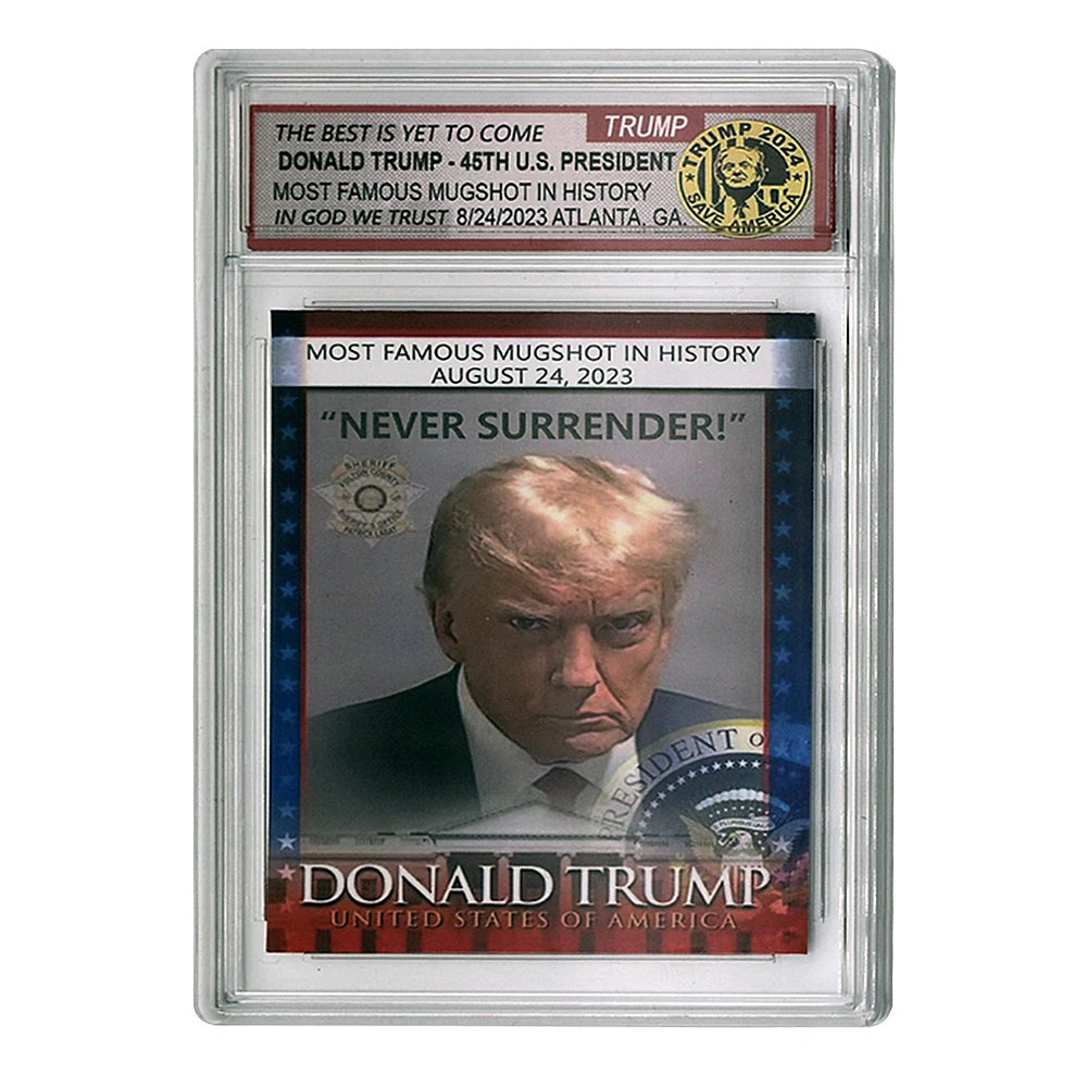 Trump Mugshot Collector Trading Card - Patriots Prestige