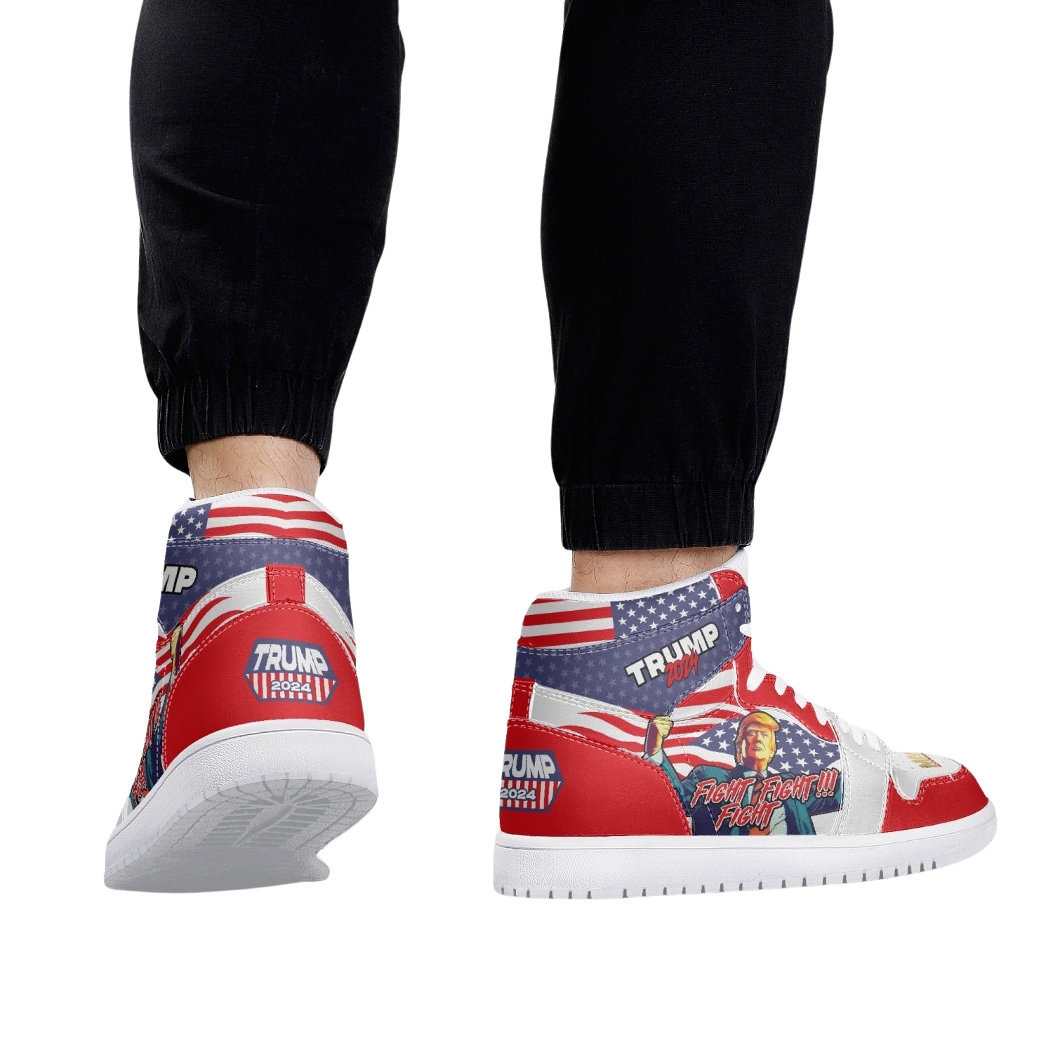 Fight Fight Fight High-Top Sneakers - Patriots Prestige