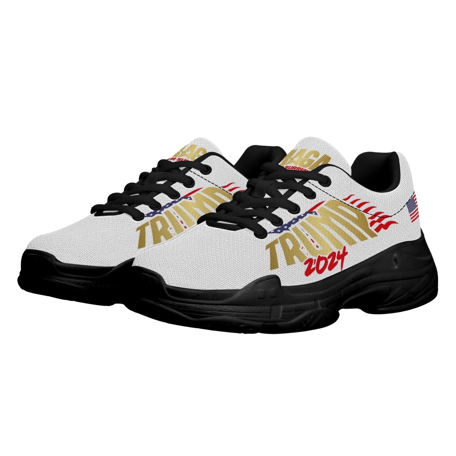 MAGA Trump 2024 Gold Edition Sneakers - Patriots Prestige