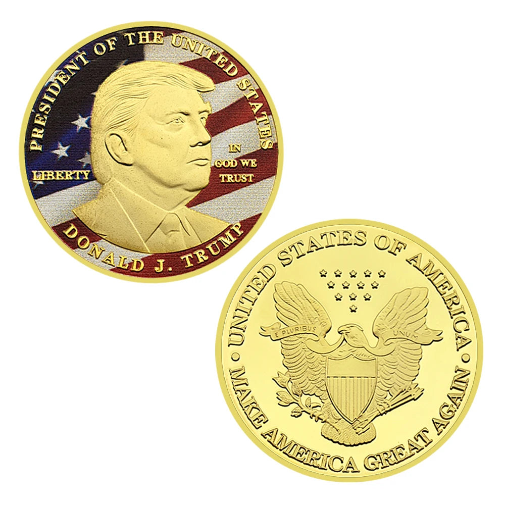 Donald Trump Gold Plated Challenge Coin - Patriots Prestige