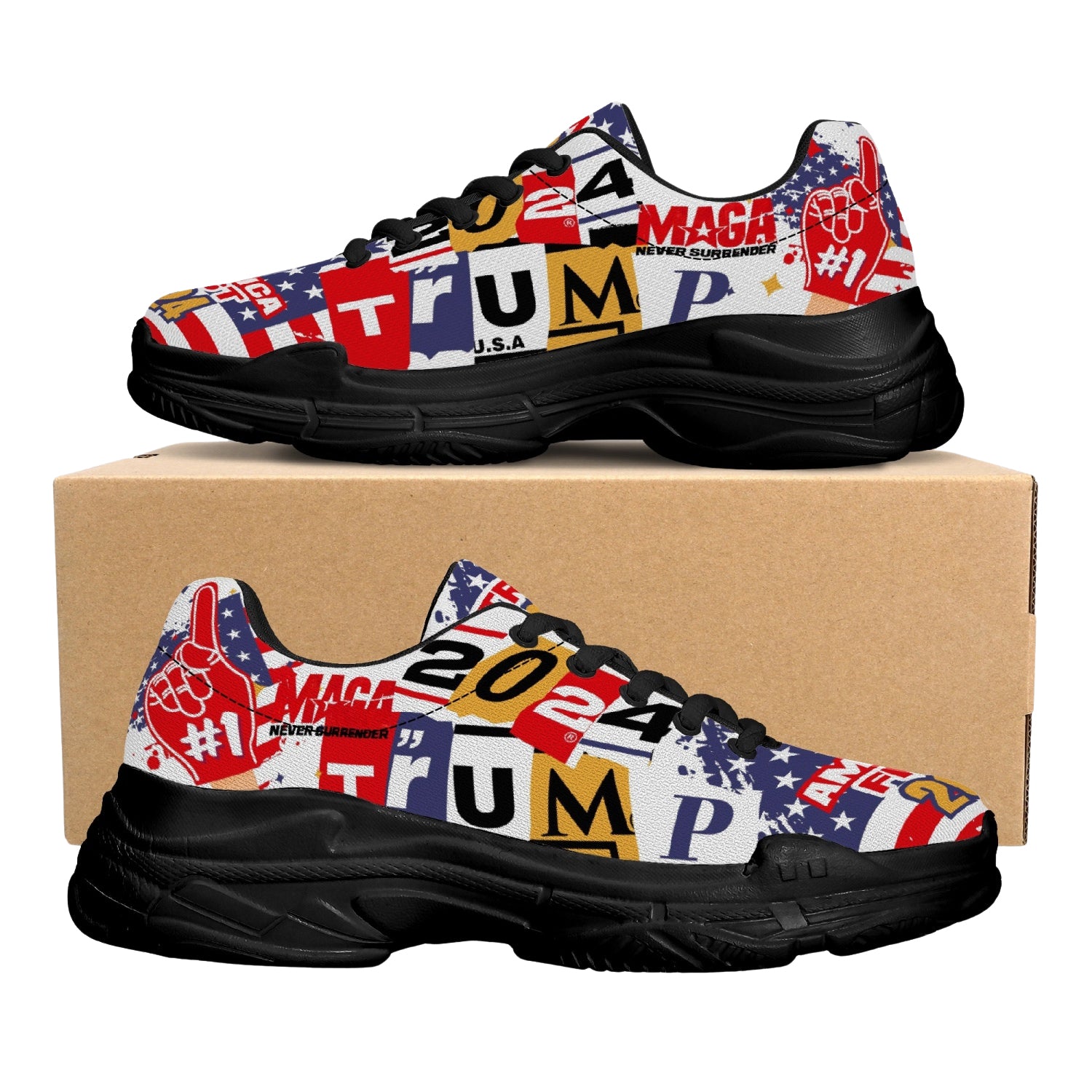 MAGA Trump 2024 Sneakers - Patriots Prestige