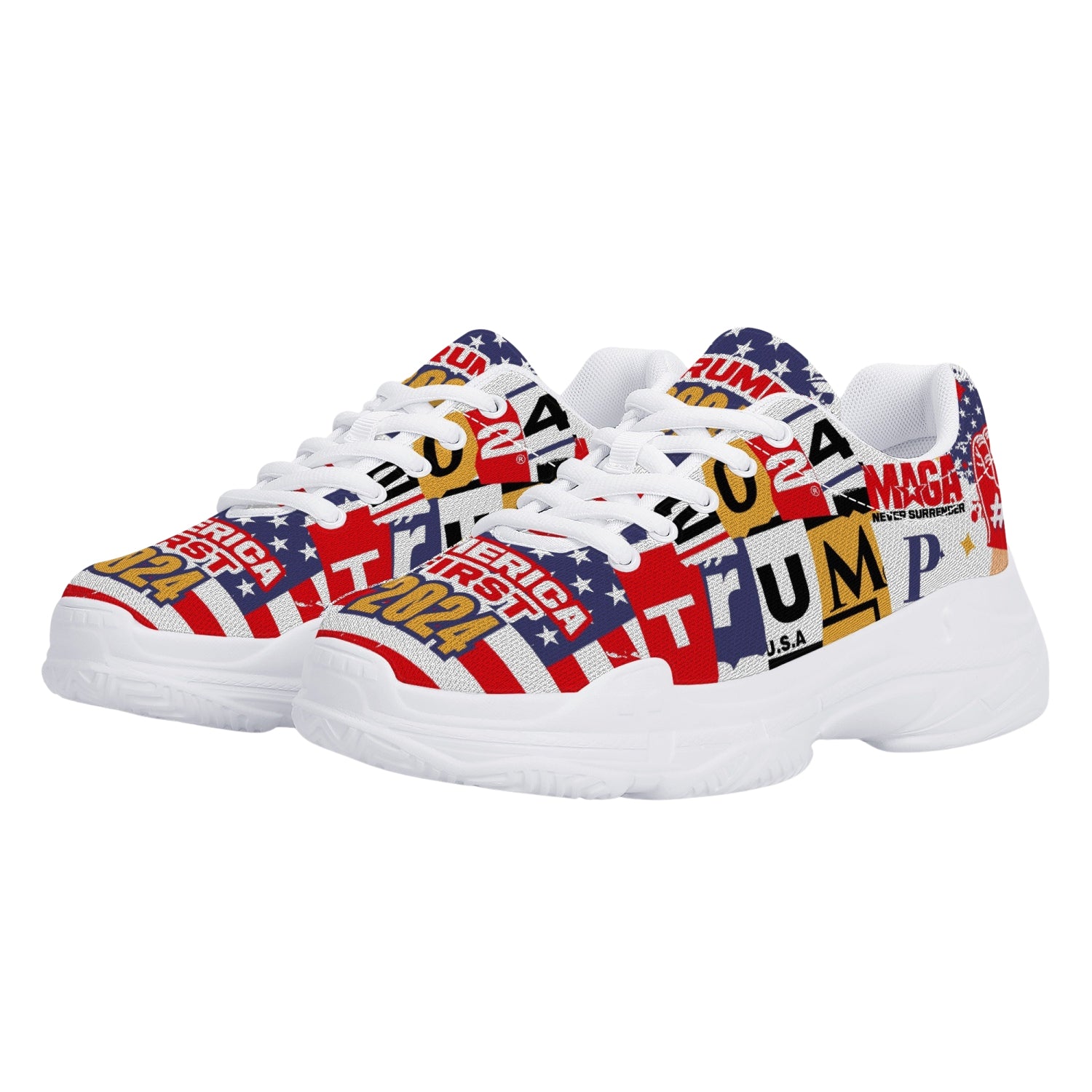 MAGA Trump 2024 Sneakers - Patriots Prestige