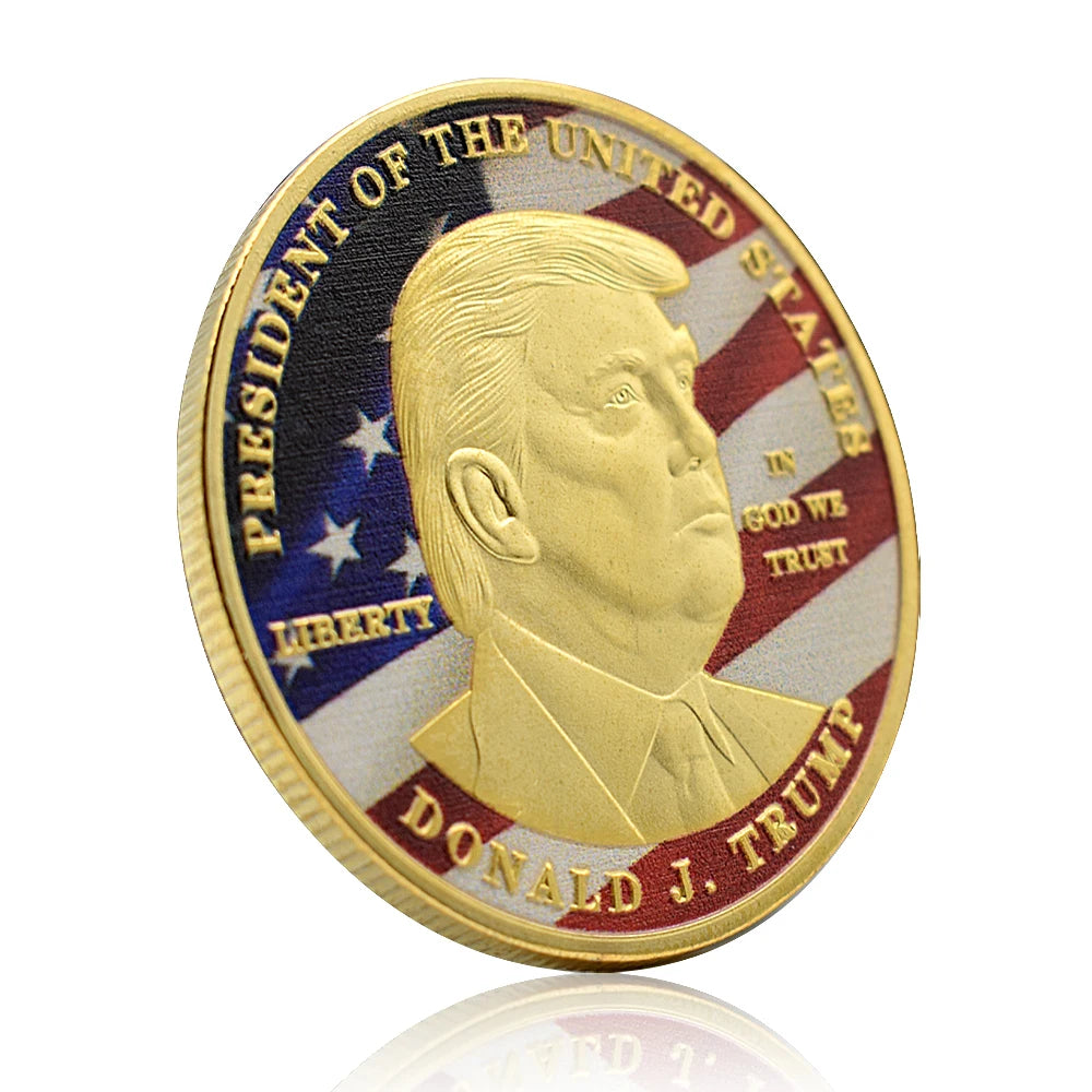 Donald Trump Gold Plated Challenge Coin - Patriots Prestige