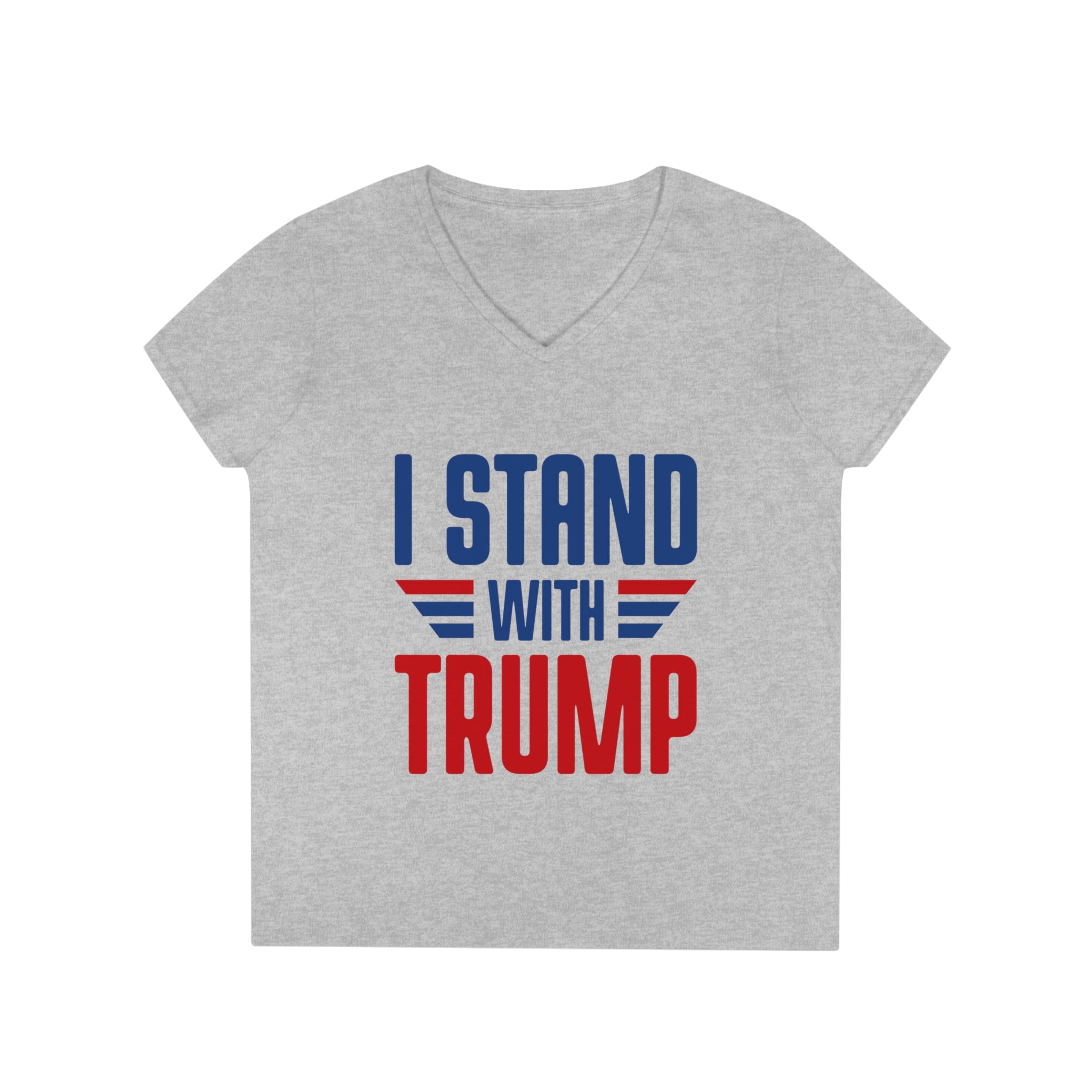 I Stand With Trump V-Neck T-Shirt - Patriots Prestige