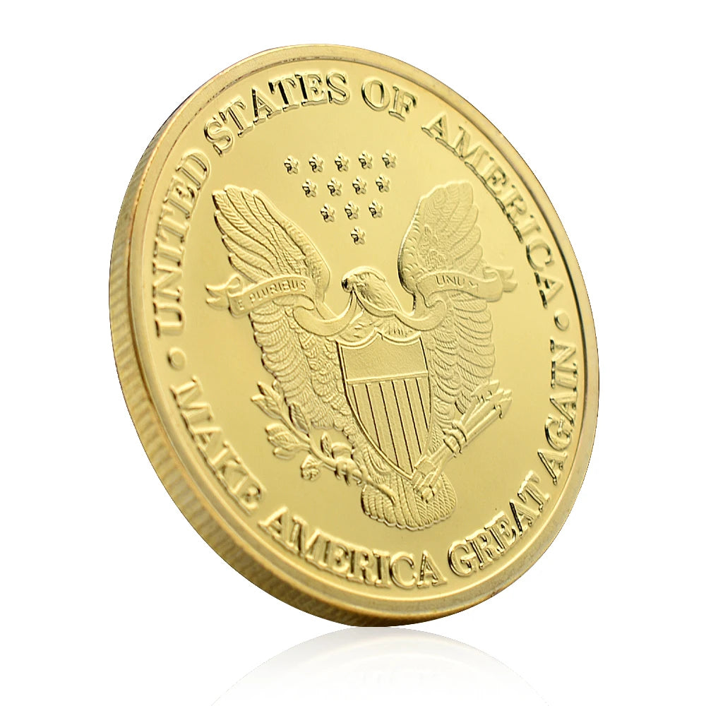 Donald Trump Gold Plated Challenge Coin - Patriots Prestige