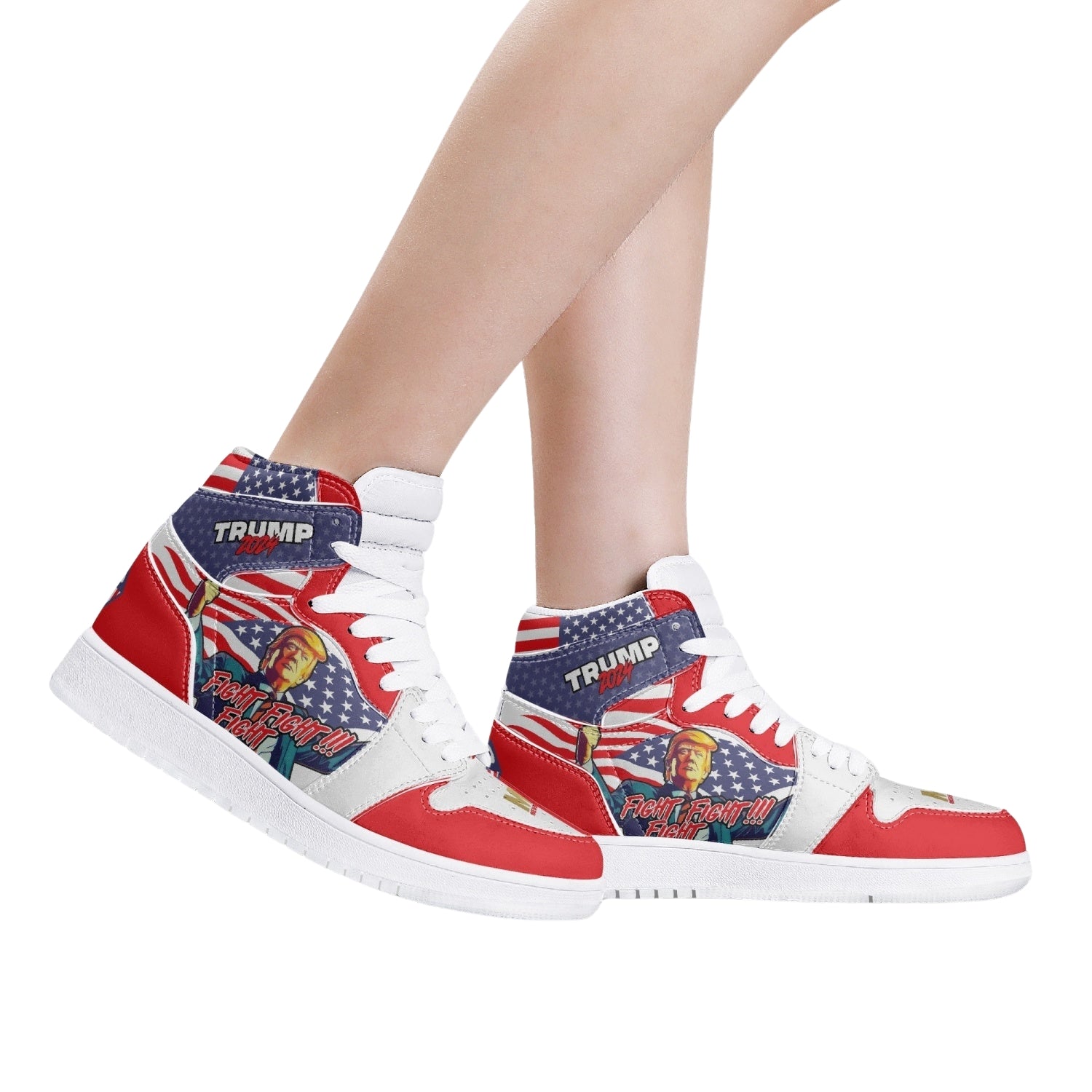 Fight Fight Fight High-Top Sneakers - Patriots Prestige