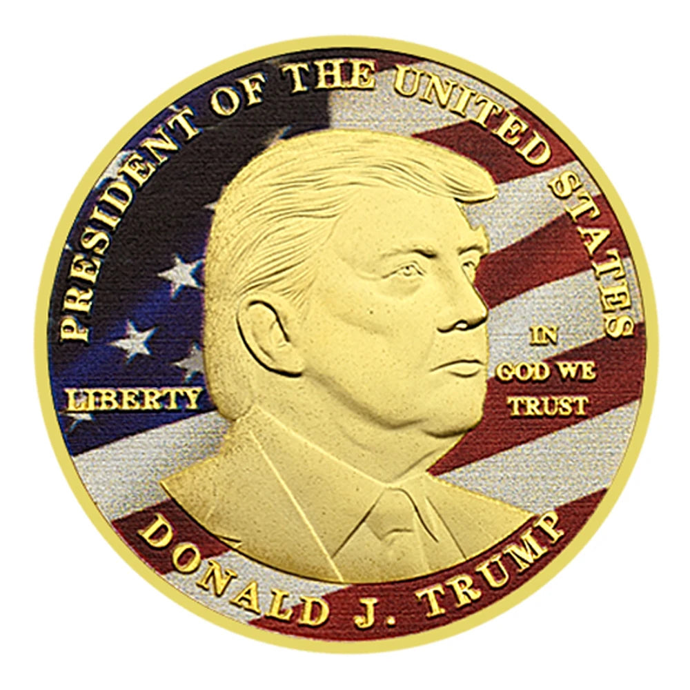 Donald Trump Gold Plated Challenge Coin - Patriots Prestige