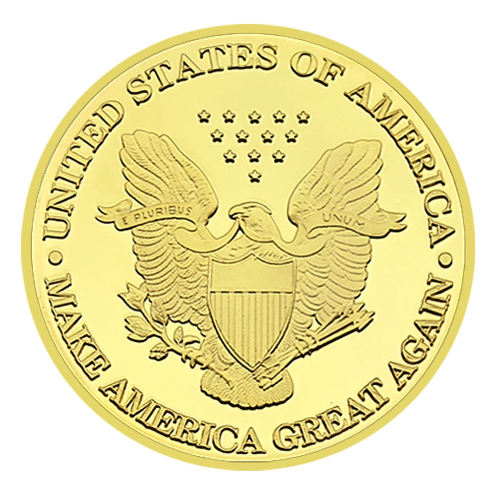 Donald Trump Gold Plated Challenge Coin - Patriots Prestige