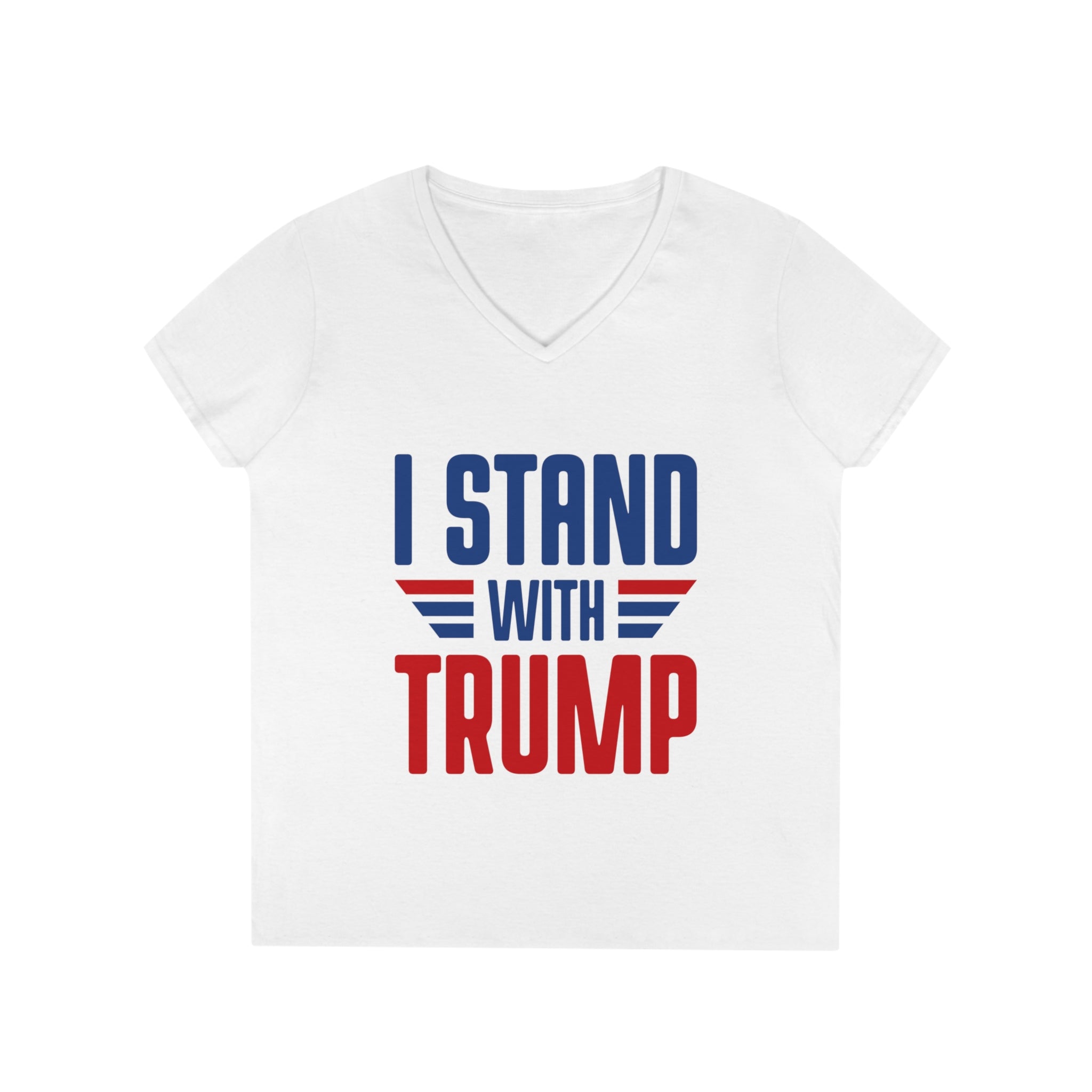 I Stand With Trump V-Neck T-Shirt - Patriots Prestige