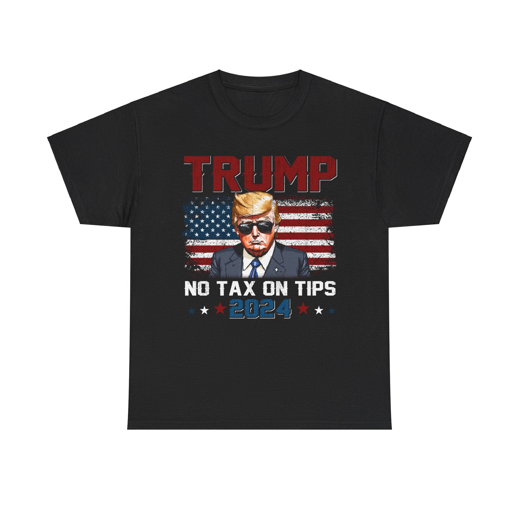 Trump No Tax On Tips 2024 T-Shirt - Patriots Prestige