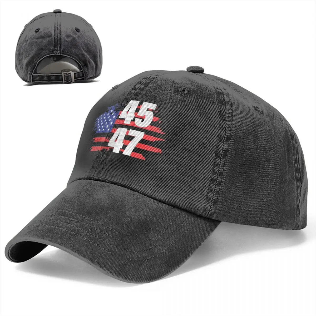 45-47 Trump Denim Hat - Patriots Prestige