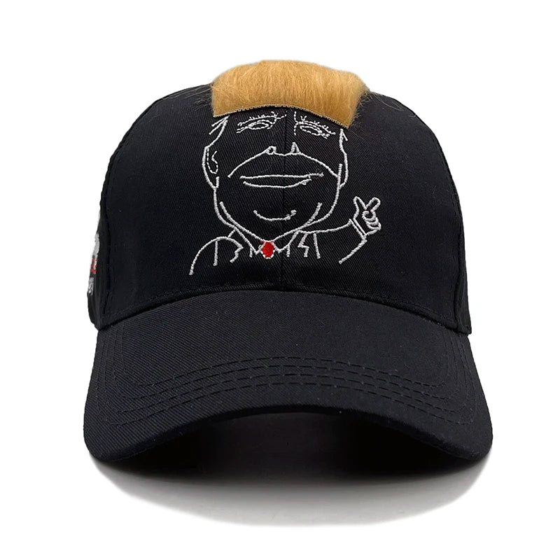 Donald Trump 2024 Image Wig Hat - Patriots Prestige