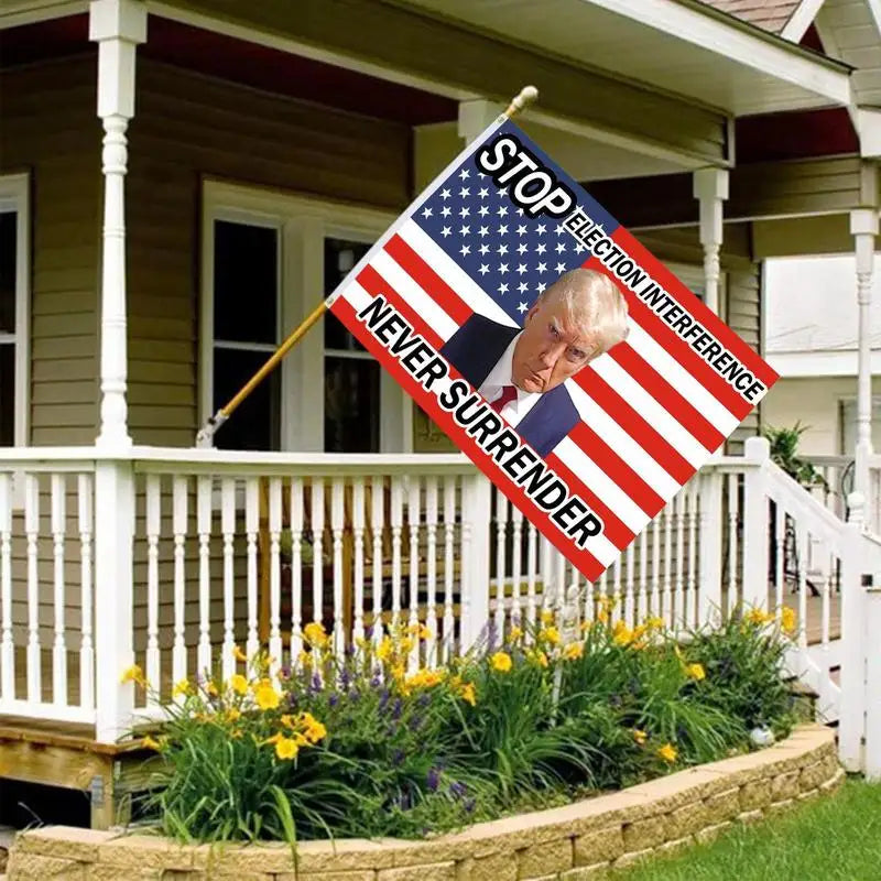 Never Surrender Trump Flag - Patriots Prestige