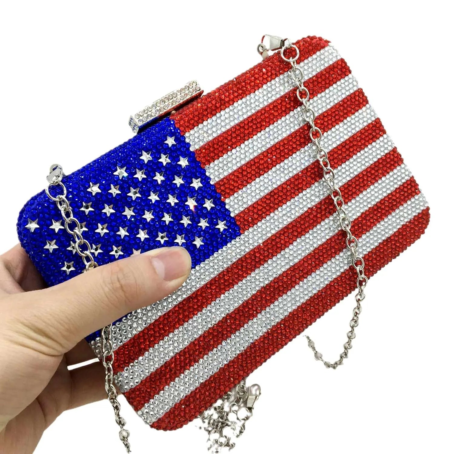 American Flag Crystal Bag - Patriots Prestige