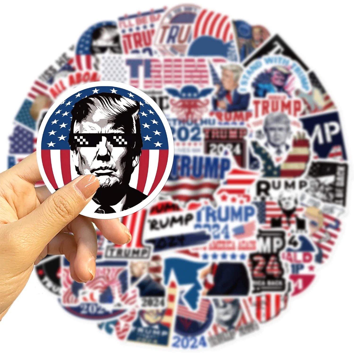 Donald Trump 2024 Stickers - Patriots Prestige