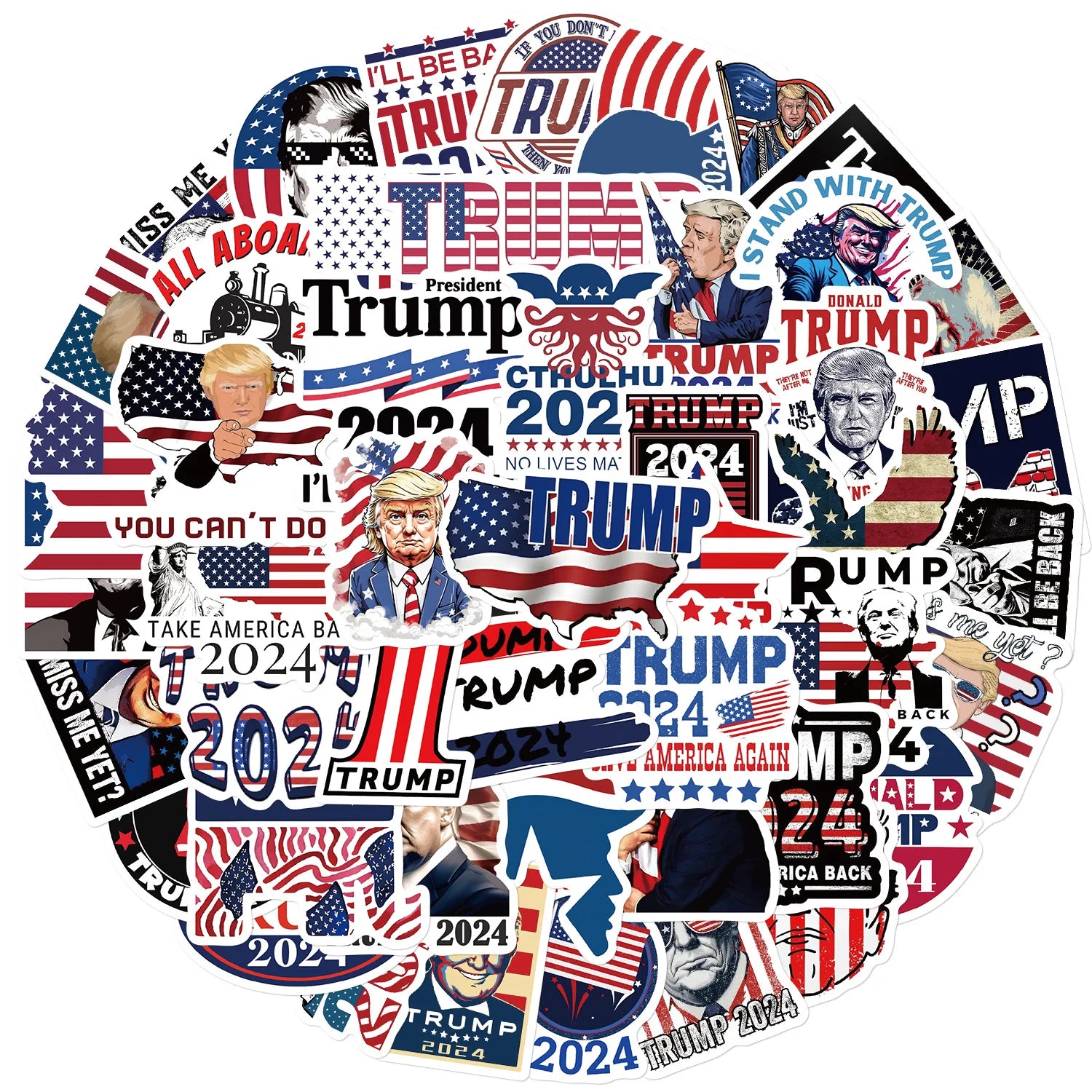 Donald Trump 2024 Stickers - Patriots Prestige