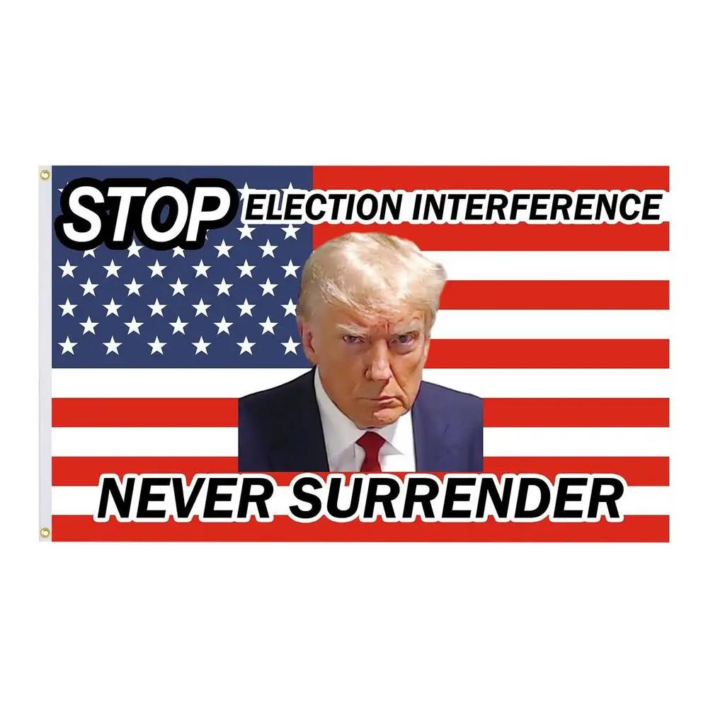 Never Surrender Trump Flag - Patriots Prestige