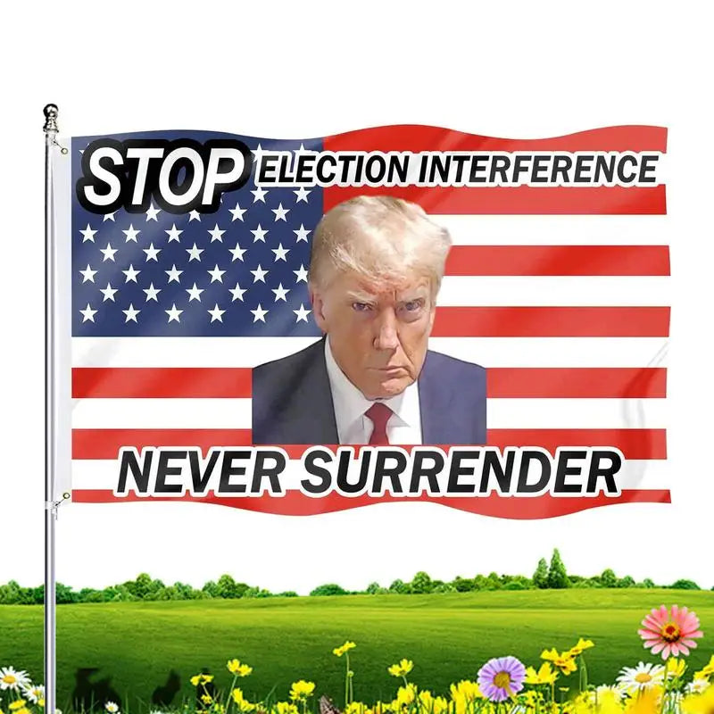 Never Surrender Trump Flag - Patriots Prestige